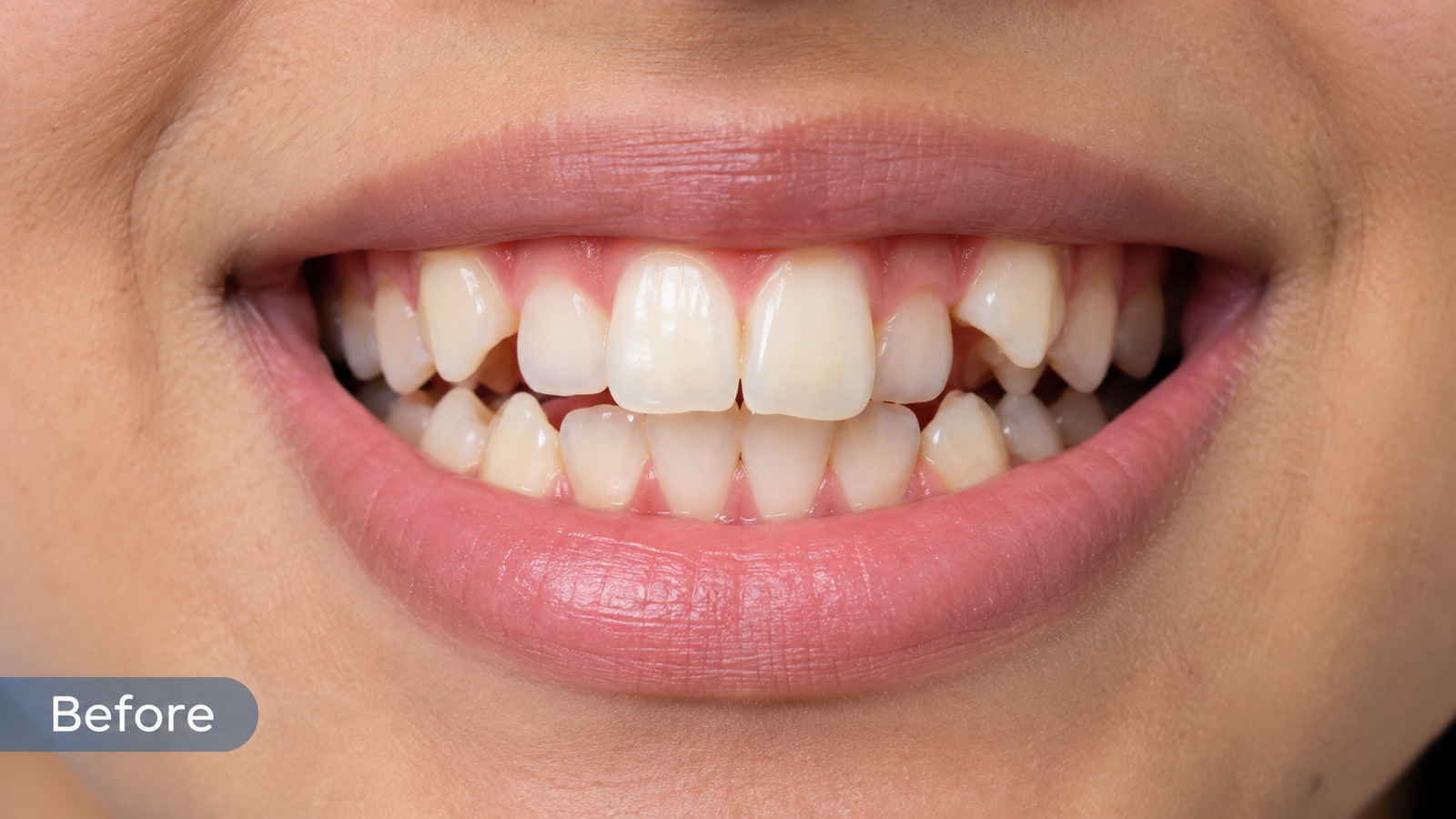 Before Invisalign treatment